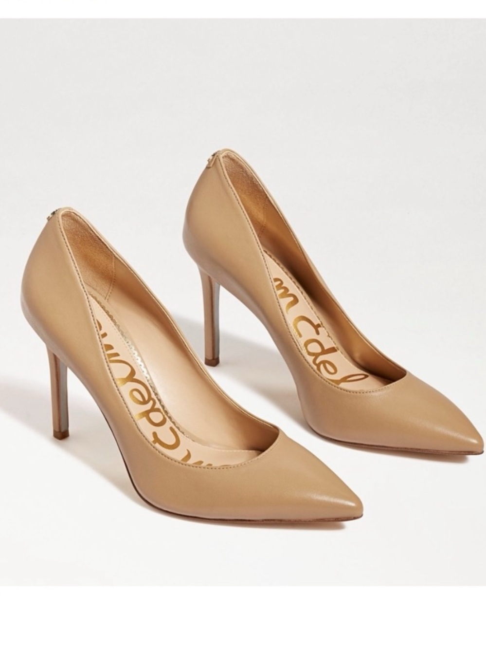 Sam Edelman Hazel Classic Beige Nude Pointed Toe Stiletto Pumps Women’s Heels
